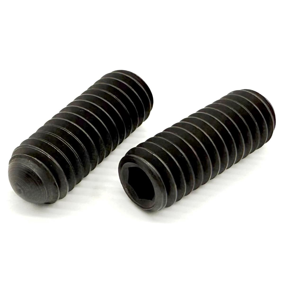 3/8"-16x7/8" Alloy Oval Point Allen Socket Set Screw Black Oxide
